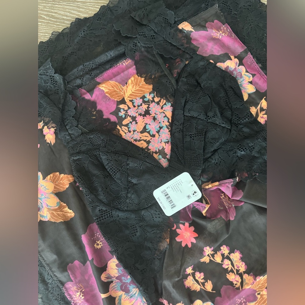 🎉LAST CHANCE🎉Free People Suddenly Fine Maxi Slip Black Combo - Picture 9 of 15